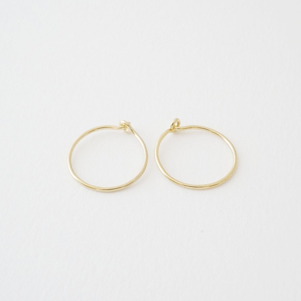 Honeycat everyday hoop earrings in gold